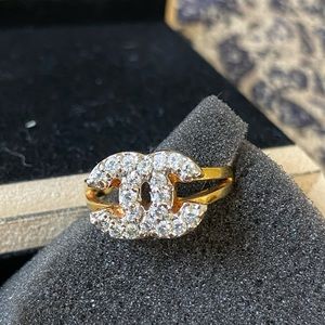 18k yellow gold C.C ring